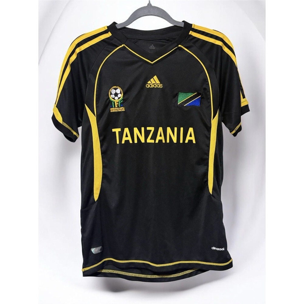 Adidas Tanzania Taifa Stars Football Soccer Jersey Youth L Fits Men XS Slim